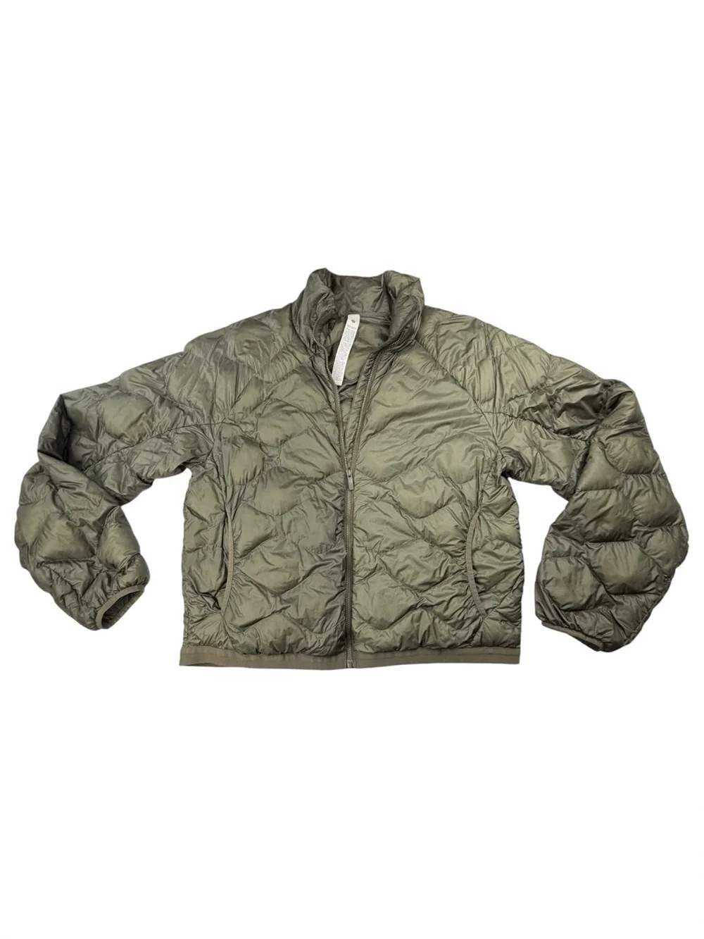Lululemon Women’s Featherweight 900-Down-Fill Quilted Jacket In Olive Brown M - Picture 2 of 10